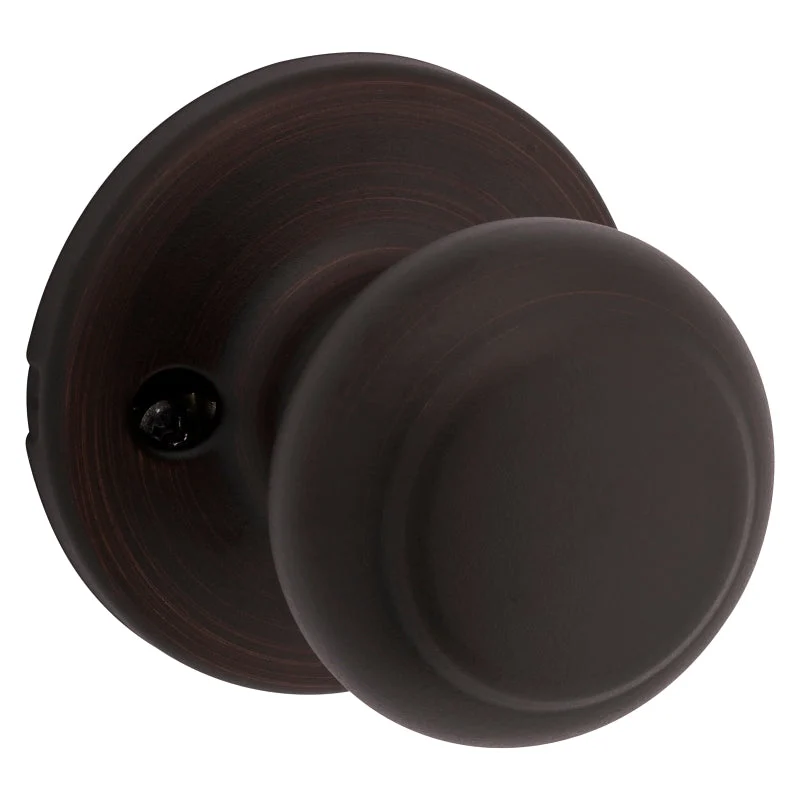 Kwikset 488CV 11P CP Dummy Knob, Cove Design, Venetian Bronze, For: Both Left Handed and Right Handed Doors