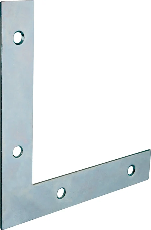 ProSource FC-Z04-013L Corner Brace, 4 in L, 4 in W, 5/8 in H, Steel, Zinc-Plated, 1.8 mm Thick Material, Pack of 10