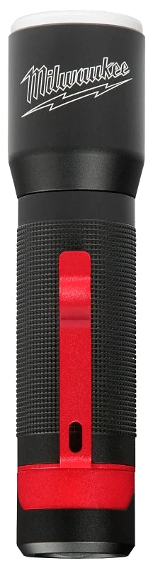 Milwaukee TRUEVIEW Series 2107 Focusing Flashlight, AAA Battery, LED Lamp, 325 Lumens Lumens, Flood, Spot Beam, Black