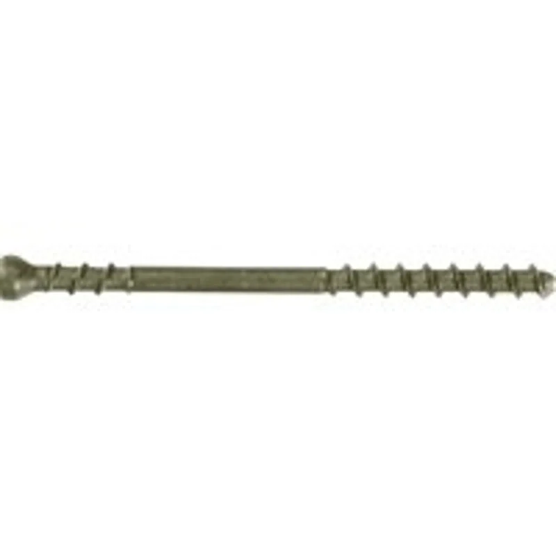Camo 345120 Deck Screw, #7 Thread, 1-7/8 in L, Trim Head, Star Drive, Carbon Steel, ProTech-Coated, 100/PK