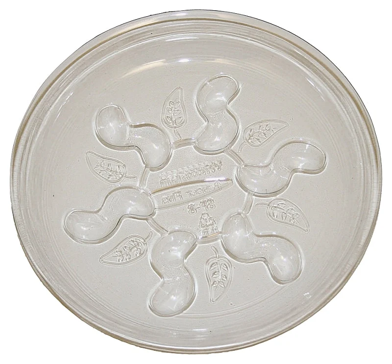 Gardener's Blue Ribbon Saucer Plus Series SP8VUS Planter Saucer, 8 in Dia, Plastic, Clear, Pack of 24