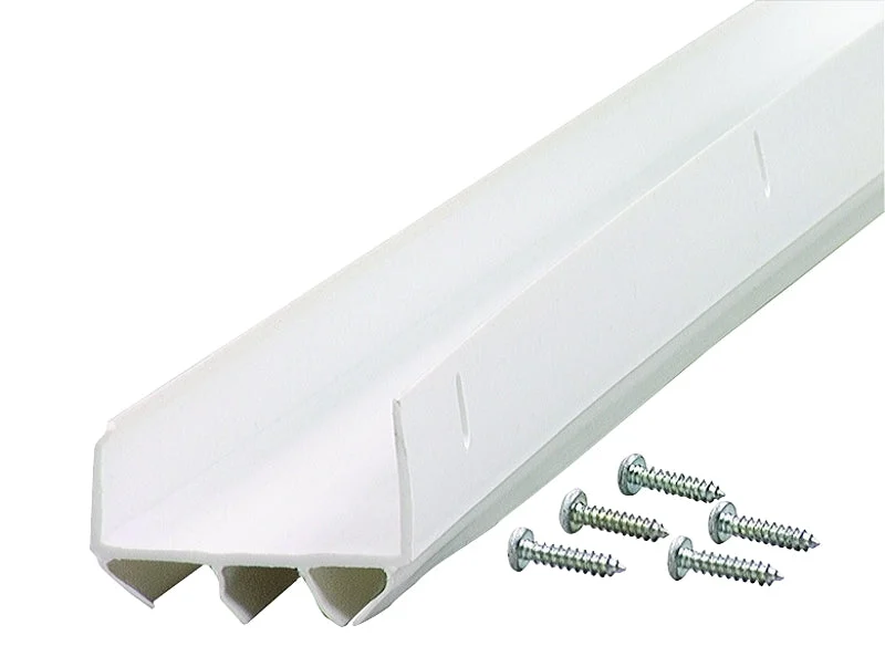 M-D 06528 Door Bottom, White, 36 in L, 1-3/4 in W, 1-1/2 in H, Vinyl