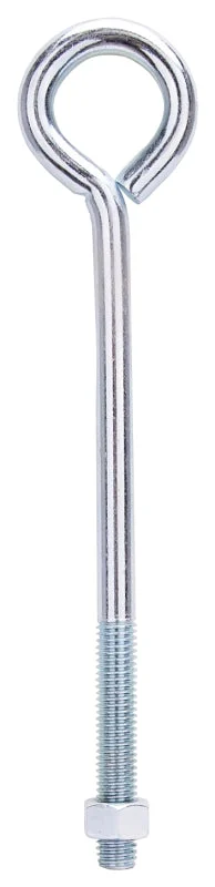 ProSource LR290 Eye Bolt, 13 mm Thread, Machine Thread, 3 in L Thread, 2-1/8 in Dia Eye, 633 lb Working Load, Steel, Pack of 10