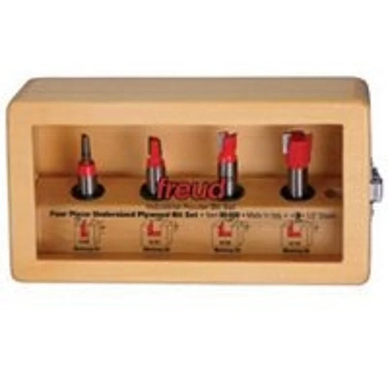 Freud 89-650 Undersized Plywood Bit Set, 4-Cutter, Carbide