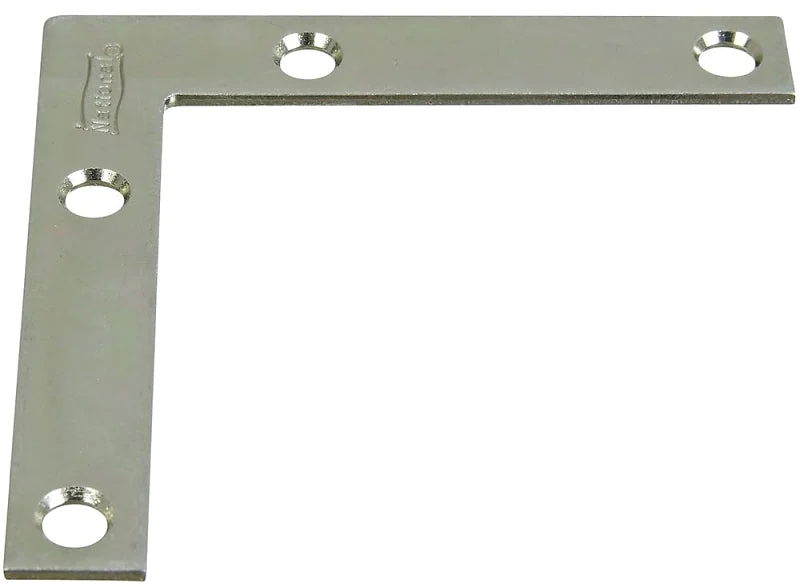 National Hardware 117BC Series N266-528 Corner Brace, 3 in L, 1/2 in W, 3 in H, Steel, Zinc, 0.07 Thick Material, Pack of 40