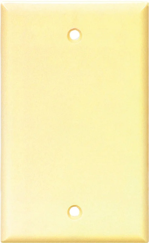 Eaton Cooper Wiring 2129 Series 2129V-BOX Wallplate, 4-1/2 in L, 2-3/4 in W, 0.08 in Thick, 1-Gang, Thermoset Plastic, Pack of 25