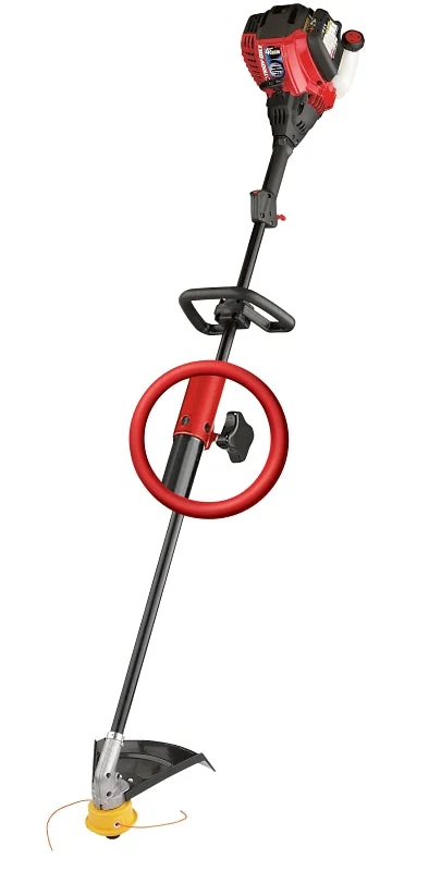 Troy-Bilt 41AD304S766 String Trimmer, Gas, 30 cc Engine Displacement, 4-Cycle Engine, 0.095 in Dia Line, Contour Handle
