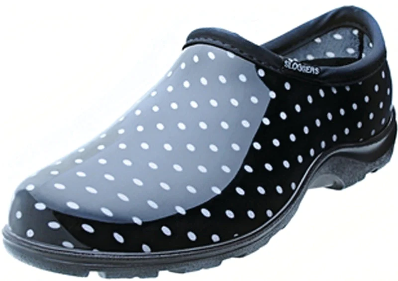 Sloggers 5113BP-08 Comfort Rain Shoes, 8 in, Black/White, Plastic