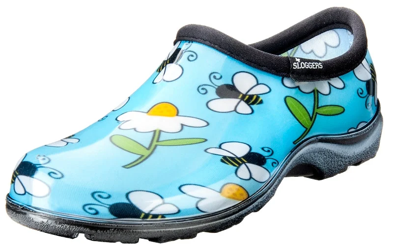 Sloggers 5120BEEBL-10 Rain and Garden Boots, Blue, 10, Bee