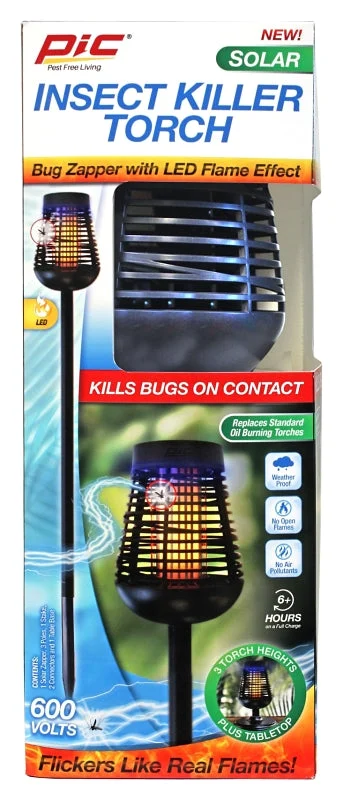 PIC DFST Insect Killer Torch, Solar Battery