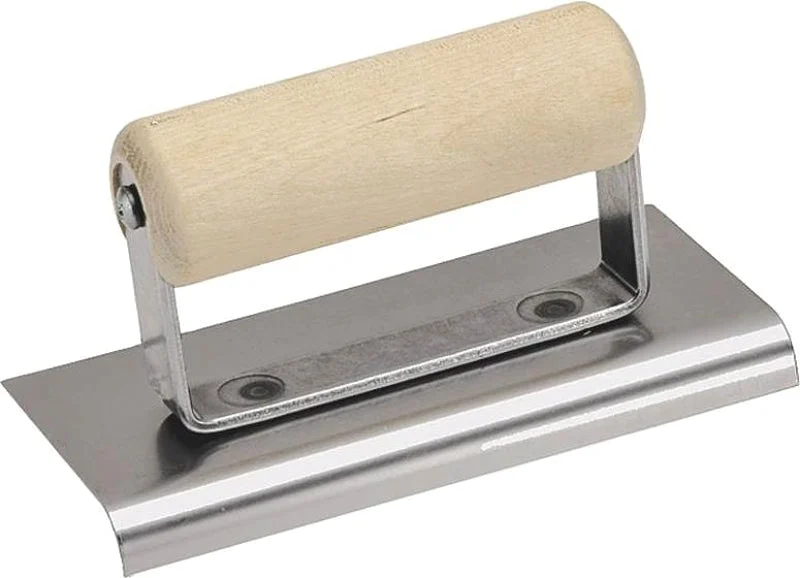 Marshalltown CE507S Hand Edger, 4 in W Blade, 6 in L Blade, Stainless Steel Blade, 3/8 in Lip, 1/4 in Lip Radius