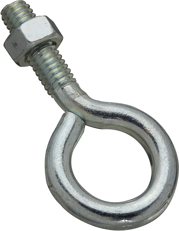 National Hardware N221-150 Eye Bolt, 5/16-18 Thread, Coarse Thread, 1 in L Thread, 3/4 in ID Dia Eye, 1.22 in L Shank, Pack of 10