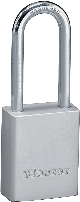 Master Lock 570DLHPF Padlock, Keyed Alike Key, 9/32 in Dia Shackle, 2 in H Shackle, Steel Shackle, Aluminum Body