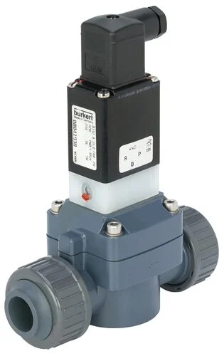 Solenoid Valve 40 mm Glued Sleeves NC PVC FKM 0.5-6bar/7-87psi 24VDC 0142 376204