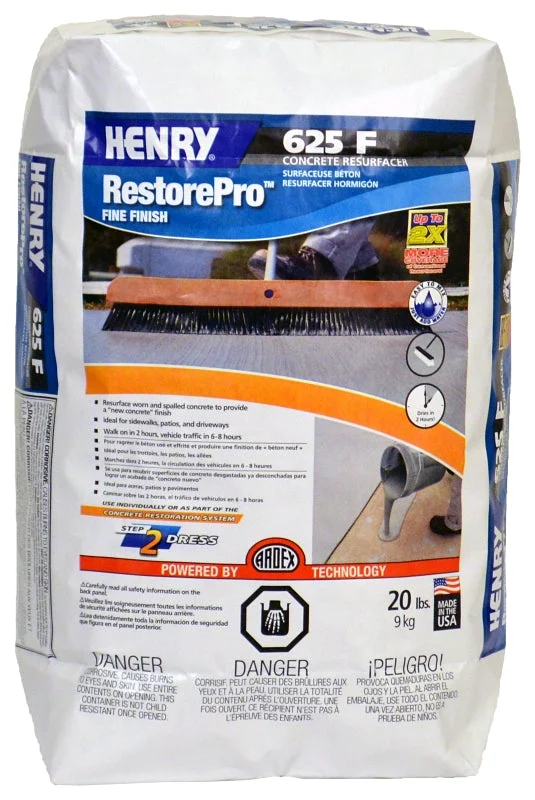Henry 16363 Resurfacer, Solid, Gray, 20 lb, Bag