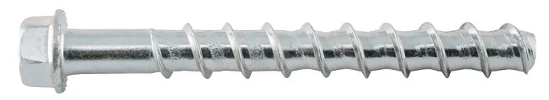 DEWALT Screw-Bolt+ PFM1411280 Screw Anchor, 3/8 in Dia, 4 in L, Carbon Steel, Zinc