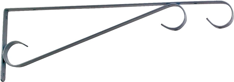 Landscapers Select GB0293L Hang Plant Bracket, 15-1/2 in L, Steel, White, White, Wall