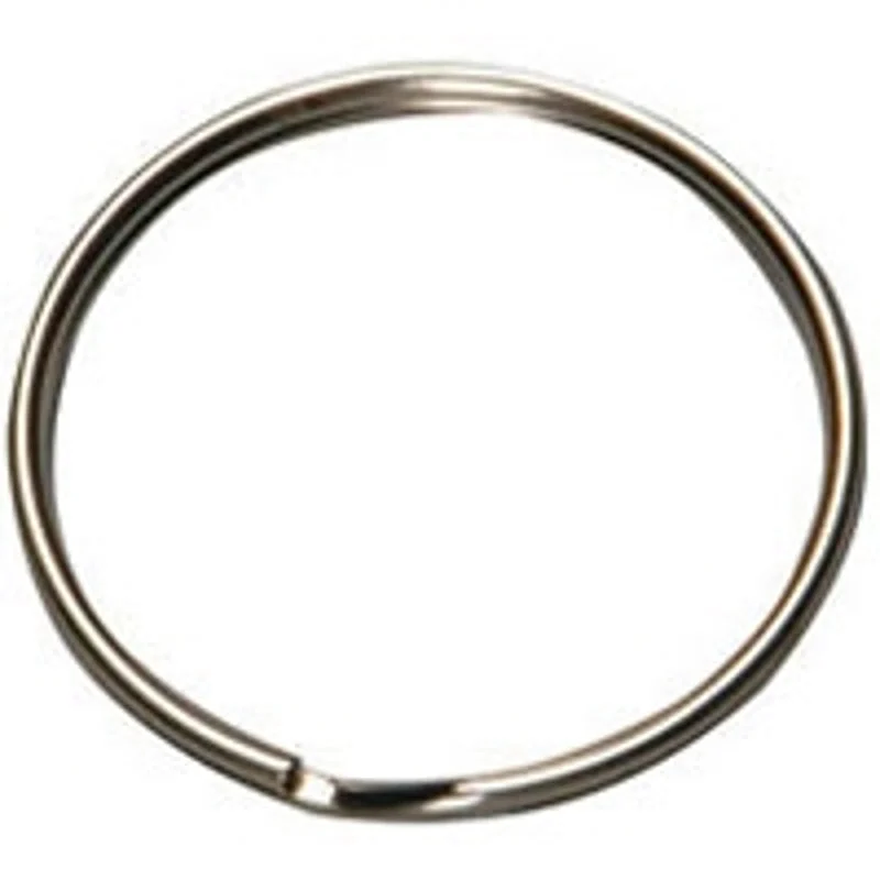 Hy-Ko 2GO Series KB106 Key Ring, Split Ring, 1-1/8 in Ring