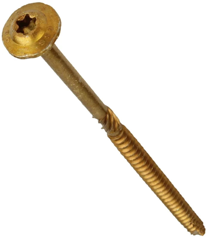 GRK Fasteners RSS 14231 Structural Screw, 5/16 in Thread, 5-1/8 in L, W-Cut Thread, Washer Head, Star Drive, Steel