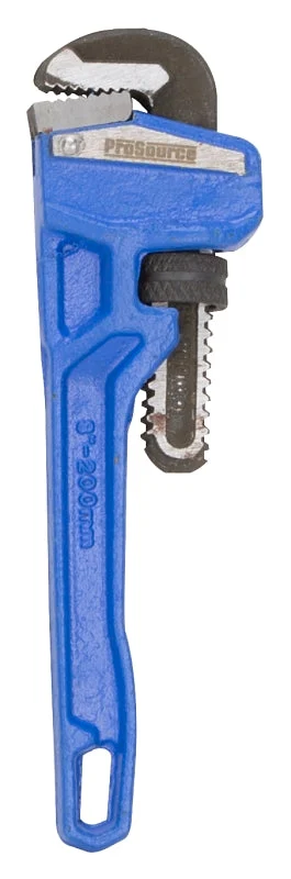 Vulcan JL40108 Pipe Wrench, 19 mm Jaw, 8 in L, Serrated Jaw, Carbon Steel, Powder-Coated, Heavy-Duty Handle