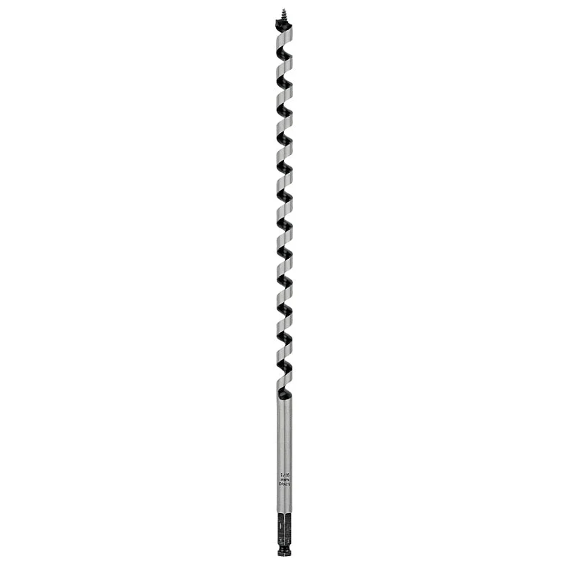 Irwin WeldTec 3043006 Auger Drill Bit, 9/16 in Dia, 17 in OAL, Twist Flute, 1-Flute, 7/16 in Dia Shank