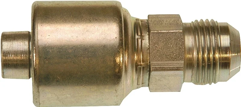Gates MegaCrimp G25165-1616 Hose Coupling, 1 x 1-5/16 in Dia, 4.11 in, 1-5/16-12, Crimp x JIC, Straight Angle, Steel