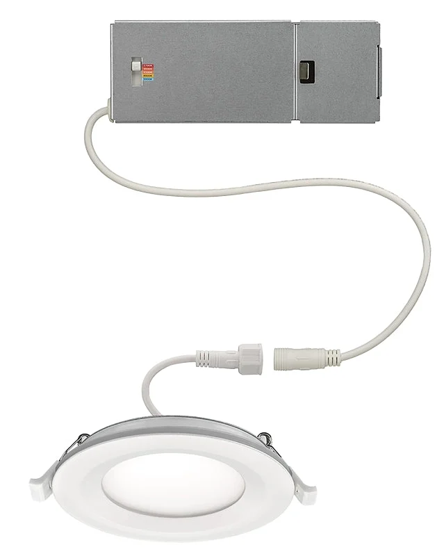 ETI DLLP-NL Series 53827103 LED Downlight with Night Light, 11 W, 120 V, LED Lamp, Aluminum