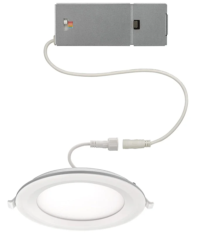 ETI DLLP-NL Series 53828103 LED Downlight with Night Light, 15 W, 120 V, LED Lamp, Aluminum