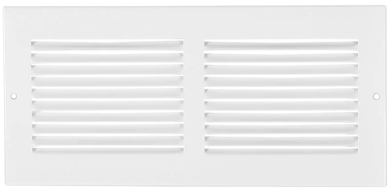 Imperial RG0375 Sidewall Grille, 13-1/4 in L, 5-1/4 in W, Steel, White