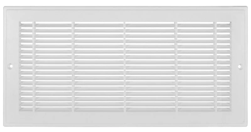 Imperial RG3012 Sidewall Grille, 19-1/4 in L, 7-1/4 in W, Polystyrene, White, Pack of 10