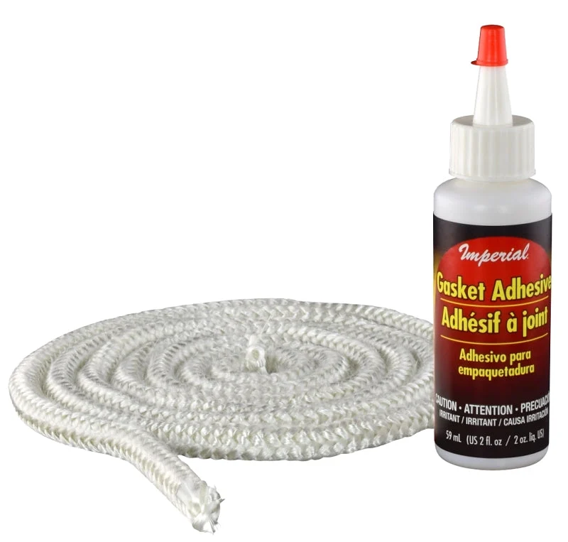 Imperial GA0191 Gasket Rope Kit, For: Airtight Stoves, Fireplace Inserts and Coal and Pellet Stoves, White