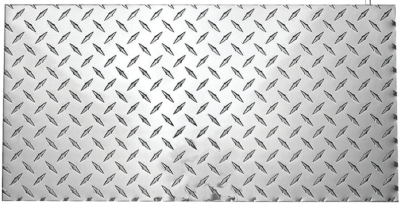 National Hardware 4221BC Series N316-364 Tread Plate, 12 in W, 24 in L, Diamond Tread, Aluminum, Polished