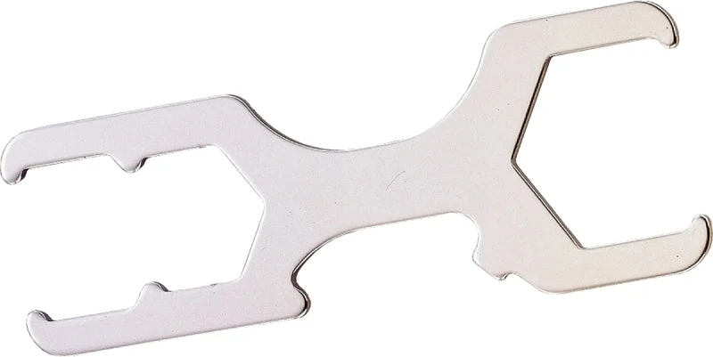 ProSource T162-3L Plumbing Wrench, 9 in L, Steel, Nickel-Plated