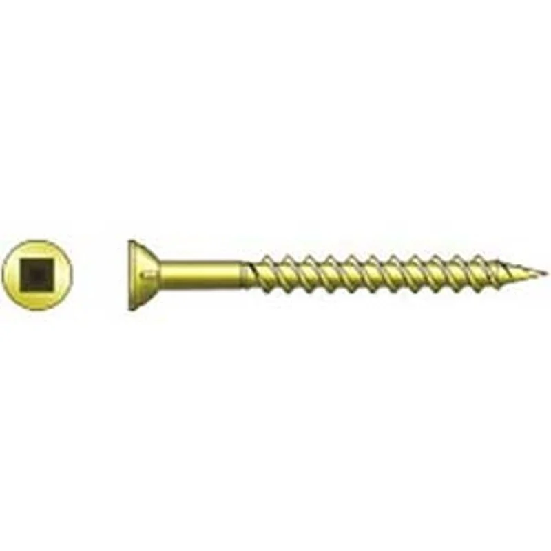 Simpson Strong-Tie Strong-Drive WSV134S Subfloor Screw, #9 Thread, 1-3/4 in L, Ribbed Wafer Head, T25 Drive, Steel