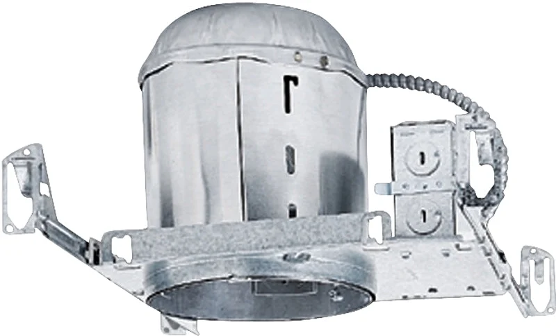 Halo H7ICT Screw Base Housing, 6 in Dia Recessed Can, Aluminum