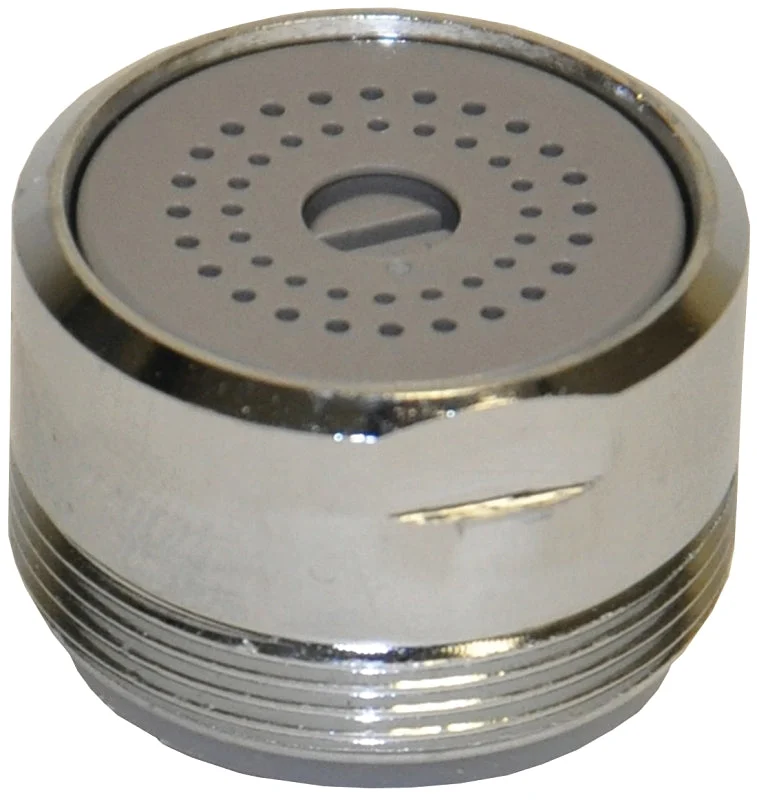 Danco 10491 Adjust and Flow Water Saving Faucet Aerator, 15/16-27 x 55/64-27 Male x Female Thread, Brass, Chrome Plated