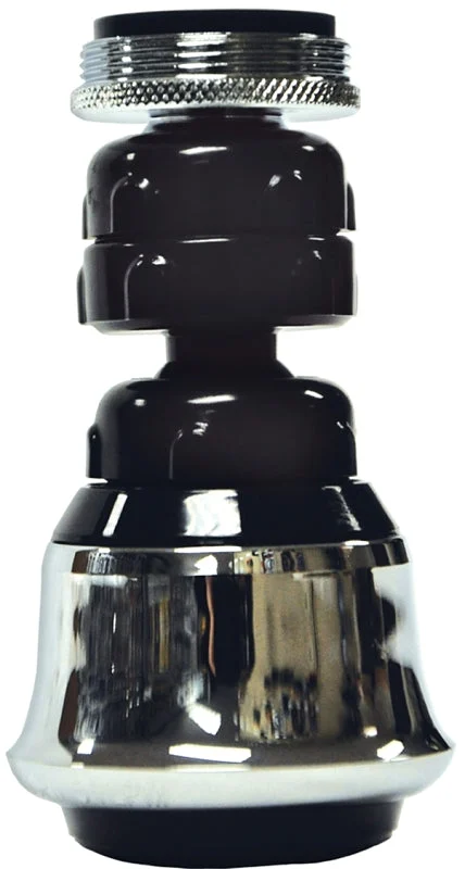 Danco 10500 Swivel Sprayrator, 15/16 x 55/64 in Male x Female Thread, Plastic, Chrome-Plated, 1.5 gpm