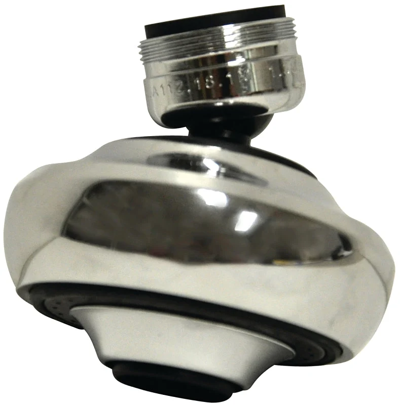 Danco 10501 Swivel Sprayrator, 15/16 x 55/64 in Male x Female Thread, Brass, Chrome-Plated, 1.5 gpm