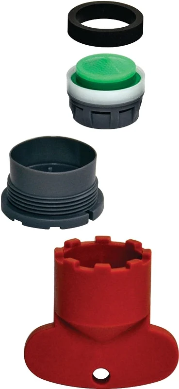 Danco 10780 Aerator Kit, 13/16 x 55/64 in Male x Female, Plastic, 1.5 gpm