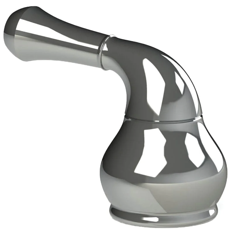 Danco 10536 Quarter-Turn Faucet Lever Handle, Zinc, Chrome-Plated, For: Moen Lavatory Two Handle Tub/Shower Faucets