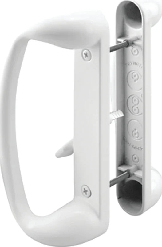 Prime-Line C 1176 Handleset, Aluminum, Painted, 2-1/2 in L, For: 1-5/8 to 1-7/8 in THK Glass Sliding Doors