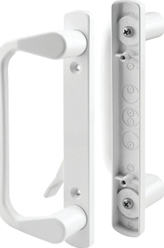 Prime-Line C 1178 Handleset, Aluminum, Painted, For: 1-3/8 to 1-7/8 in THK Glass Sliding Doors
