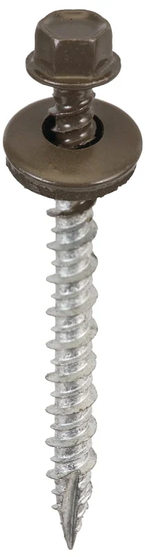 Acorn SW-MW2BS250 Screw, High-Low, Twin Lead Thread, Hex Drive, Type 17 Point, Burnished Slate