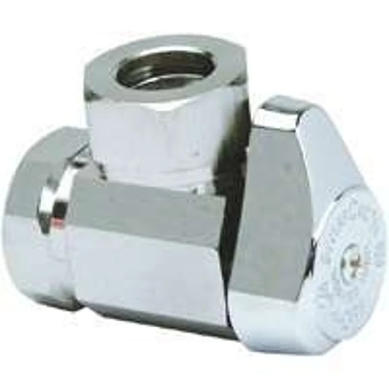 BrassCraft G23301X CD Stop Valve, 1/2 x 7/16 in Connection, FIP x Compression, 125 psi Pressure, Brass Body, 1.95 in L