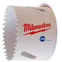 Milwaukee Hole Dozer 49-56-0043 Hole Saw, 1 in Dia, 1-5/8 in D Cutting, 1/2-20 Arbor, Bi-Metal Cutting Edge