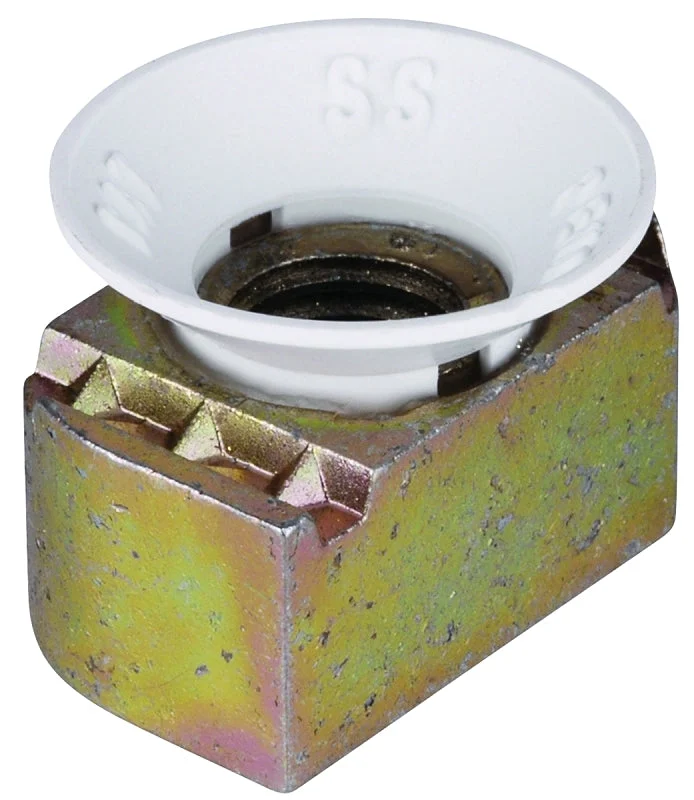 SuperStrut ZCM1001/4-10 Cone Nut, 1/4 in, Nylon/Steel, Gold, Galvanized