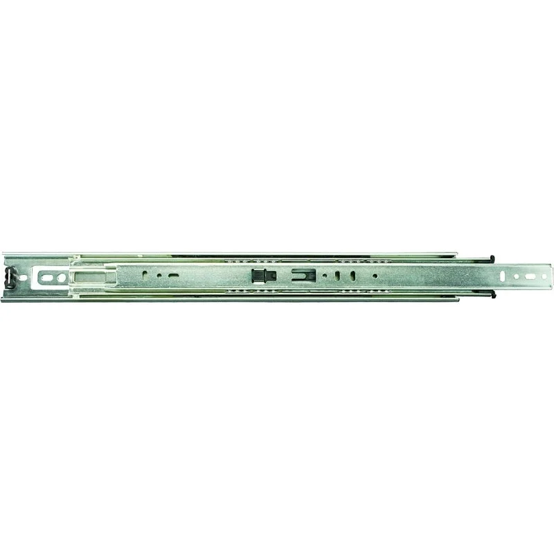 Knape & Vogt 8400P 14 Drawer Slide, 100 lb, 14 in L Rail, 1/2 in W Rail, Anochrome