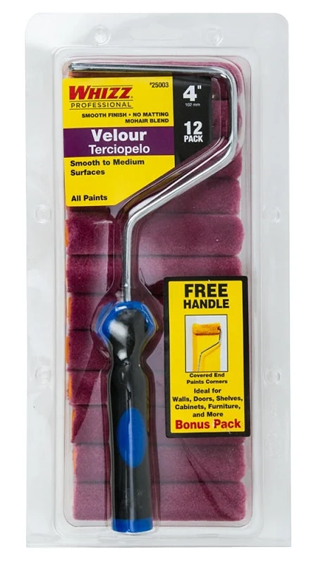 Whizz 25003F Mini Roller, Velour Roller
