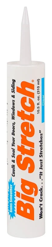 Sashco 10006 Caulk, Clear, -30 to 250 deg F, 10.5 oz Cartridge, Pack of 12