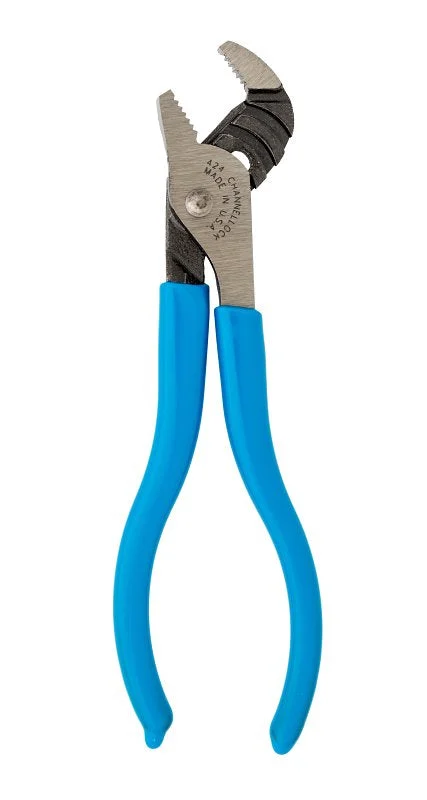 Channellock 424 Tongue and Groove Pliers, 4-1/2 in OAL, 1/2 in Jaw Opening, Blue Handle, Cushion Grip Handle